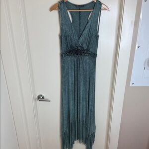 T Party Sleeveless Maxi Dress in Teal (B)
